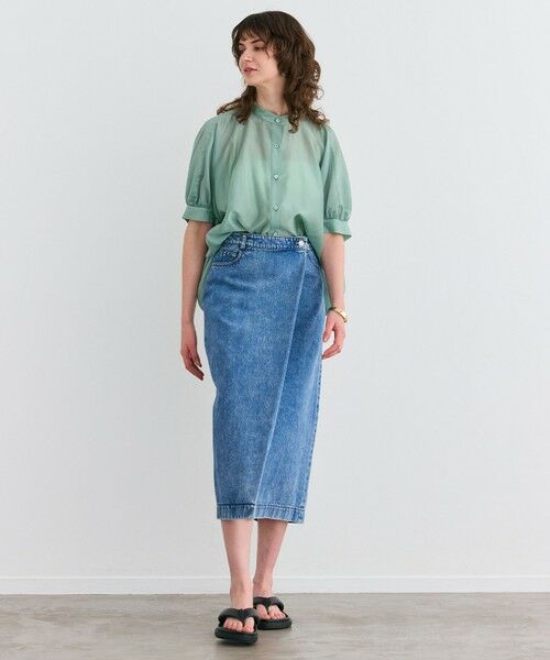 BEIGE, / ベイジ, シャツ・ブラウス | 【洗える】AMARYLLIS / シアーパフオーバーサイズブラウス | 詳細5