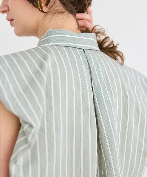 BEIGE, / ベイジ, シャツ・ブラウス | 【洗える】FREESIA / バルーンスリーブストライプブラウス | 詳細5