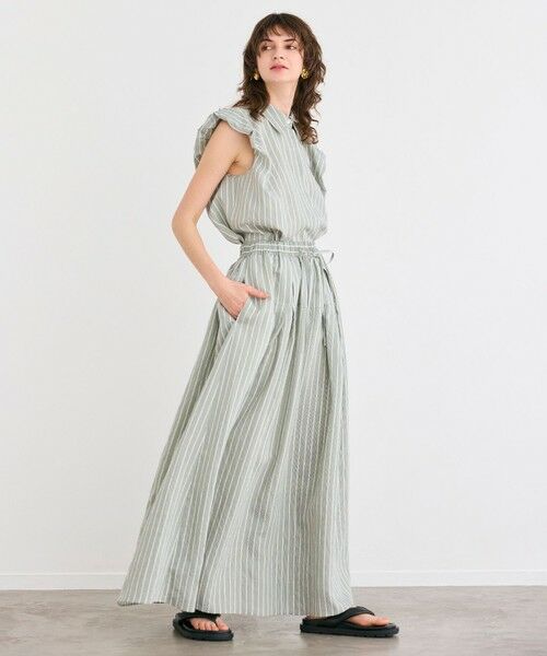 BEIGE, / ベイジ, シャツ・ブラウス | 【洗える】FREESIA / バルーンスリーブストライプブラウス | 詳細7