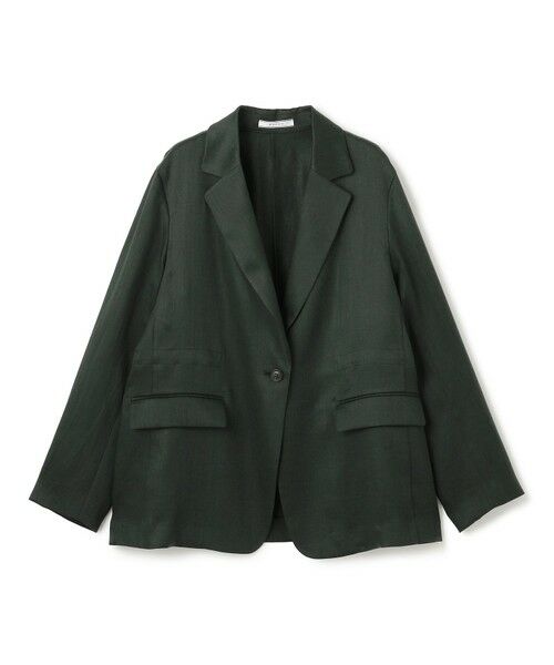 BEIGE, / ベイジ, テーラードジャケット | 【洗える】BERGAMOT / ウォッシャブルリネンバックドロストジャケット | 詳細7