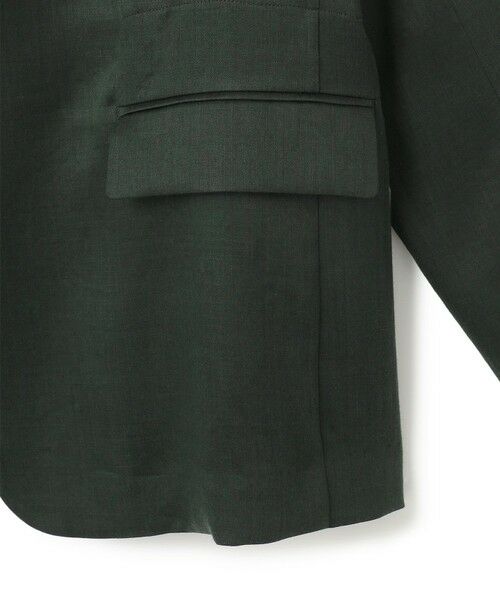 BEIGE, / ベイジ, テーラードジャケット | 【洗える】BERGAMOT / ウォッシャブルリネンバックドロストジャケット | 詳細11