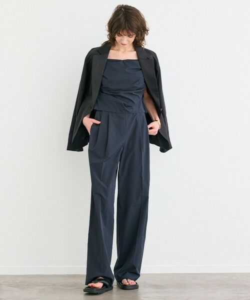 BEIGE, / ベイジ, テーラードジャケット | 【洗える】BERGAMOT / ウォッシャブルリネンバックドロストジャケット | 詳細18