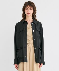 BEIGE, / ベイジ, テーラードジャケット | 【洗える】AMARYLLIS / ウエストベルトシアーサファリジャケット