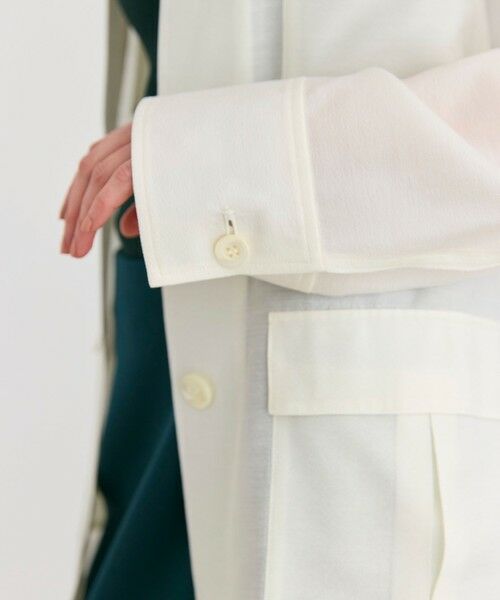 BEIGE, / ベイジ, テーラードジャケット | 【洗える】AMARYLLIS / ウエストベルトシアーサファリジャケット | 詳細1