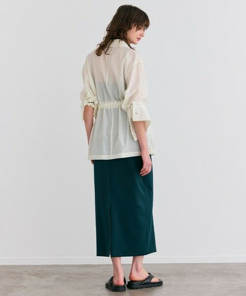 BEIGE, / ベイジ, テーラードジャケット | 【洗える】AMARYLLIS / ウエストベルトシアーサファリジャケット | 詳細2