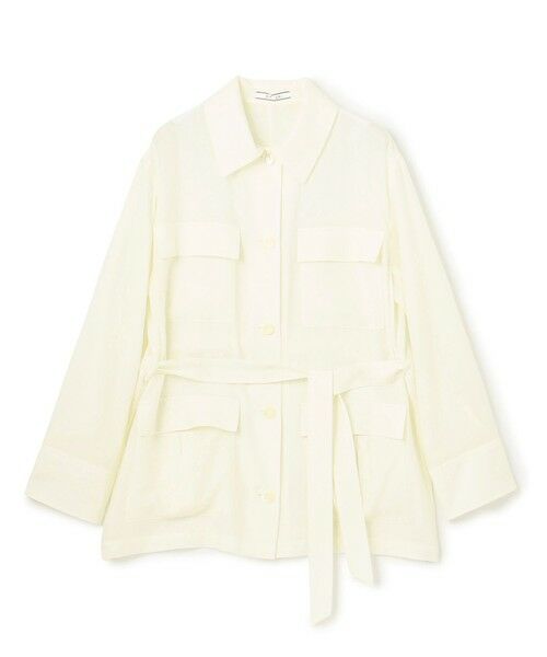 BEIGE, / ベイジ, テーラードジャケット | 【洗える】AMARYLLIS / ウエストベルトシアーサファリジャケット | 詳細3