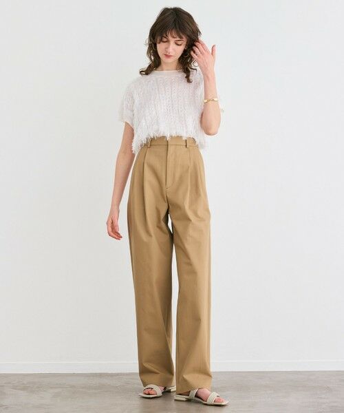 BEIGE, / ベイジ, ニット・セーター | 【洗える】LYCORIS / カットジャカードプルオーバーニット | 詳細2