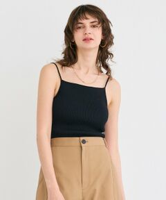BEIGE, / ベイジ, ニット・セーター | 【洗える】SENNA / インナーカップ付きリブニットキャミソール