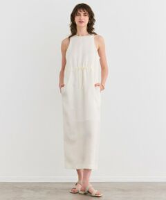 BEIGE, / ベイジ, ロング・マキシ丈ワンピース | 【洗える】BERGAMOT / ウォッシャブルリネンアメスリロングワンピース