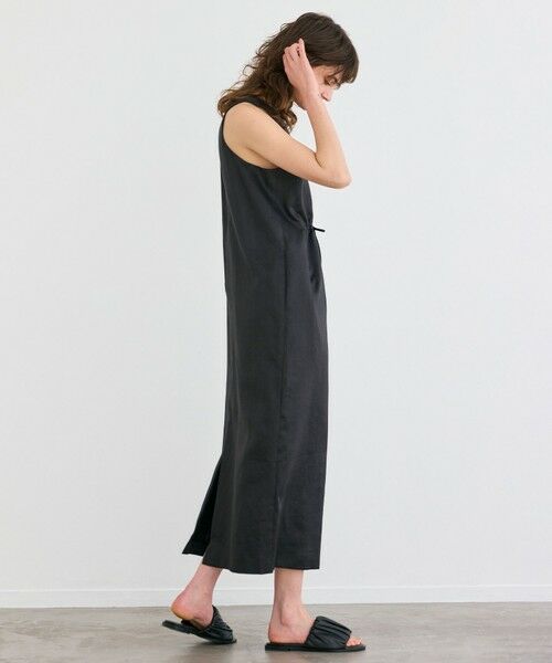 BEIGE, / ベイジ, ロング・マキシ丈ワンピース | 【洗える】BERGAMOT / ウォッシャブルリネンアメスリロングワンピース | 詳細18