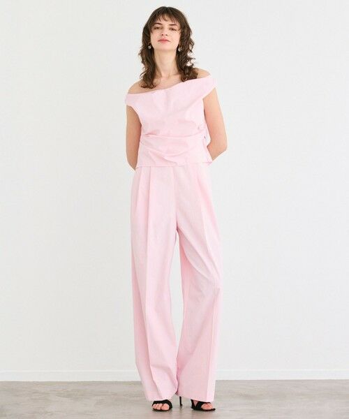 BEIGE, / ベイジ, サロペット・オールインワン | 【接触冷感/UVカット/洗える・anan 2451号掲載】YANN / オフショルダーオールインワン | 詳細12