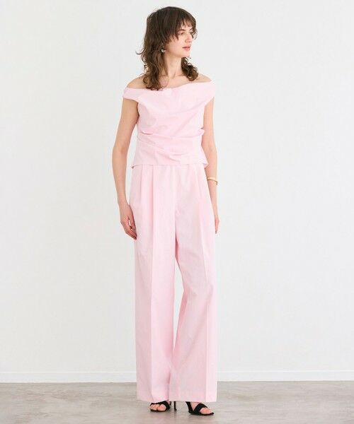 BEIGE, / ベイジ, サロペット・オールインワン | 【接触冷感/UVカット/洗える・anan 2451号掲載】YANN / オフショルダーオールインワン | 詳細13