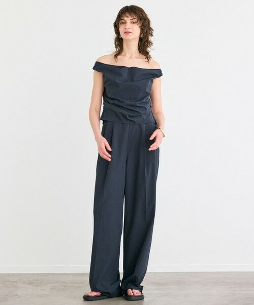 BEIGE, / ベイジ, サロペット・オールインワン | 【接触冷感/UVカット/洗える・anan 2451号掲載】YANN / オフショルダーオールインワン | 詳細16