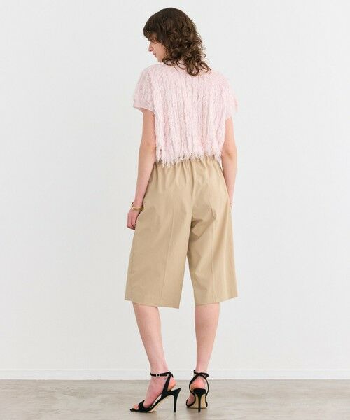 BEIGE, / ベイジ, その他パンツ | 【接触冷感/UVカット/洗える】YANN / ウエストゴムハーフタックパンツ | 詳細3