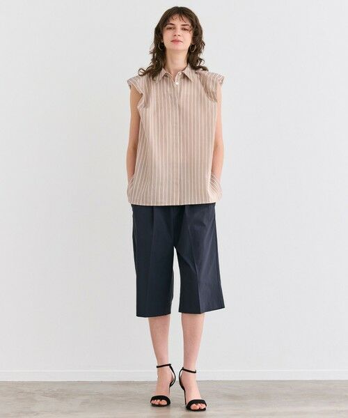 BEIGE, / ベイジ, その他パンツ | 【接触冷感/UVカット/洗える】YANN / ウエストゴムハーフタックパンツ | 詳細14