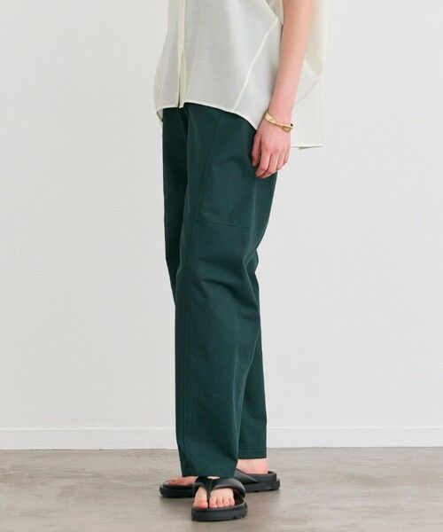 BEIGE,/ベイジ, 【洗える】GAZANIA / コットンチノカービーパンツ Forest Green 2 BEIGE,/ベイジ, 【洗える】GAZANIA / コットンチノカービーパンツ Forest Green 2