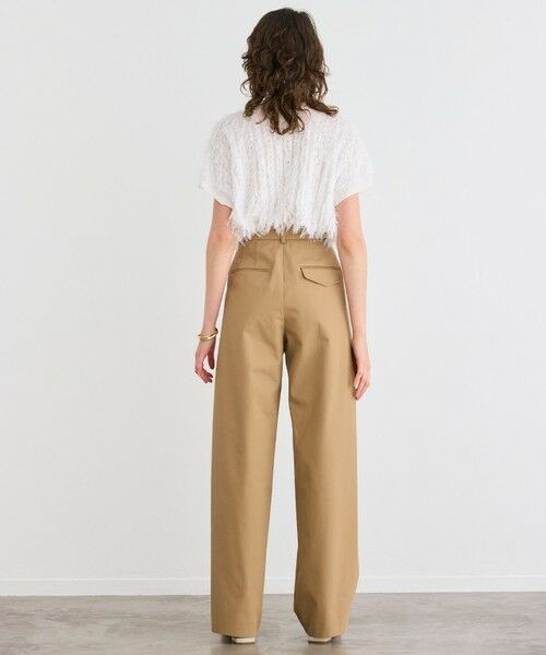 BEIGE, / ベイジ, チノ・ワークパンツ | 【洗える】GAZANIA / コットンチノ2タックワイドパンツ | 詳細2
