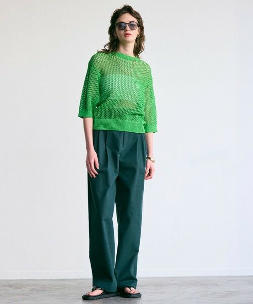 BEIGE, / ベイジ, チノ・ワークパンツ | 【洗える】GAZANIA / コットンチノ2タックワイドパンツ | 詳細7