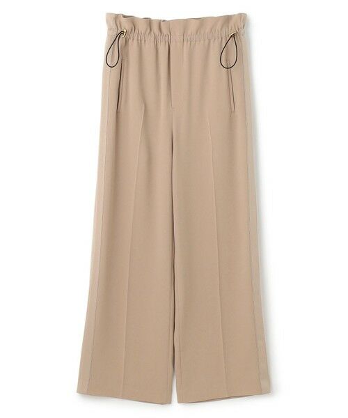 BEIGE,/ベイジ, 【洗える】FLEUR / ウエストゴムワイドストレートパンツ Beige 32 BEIGE,/ベイジ, 【洗える】FLEUR / ウエストゴムワイドストレートパンツ Beige 32