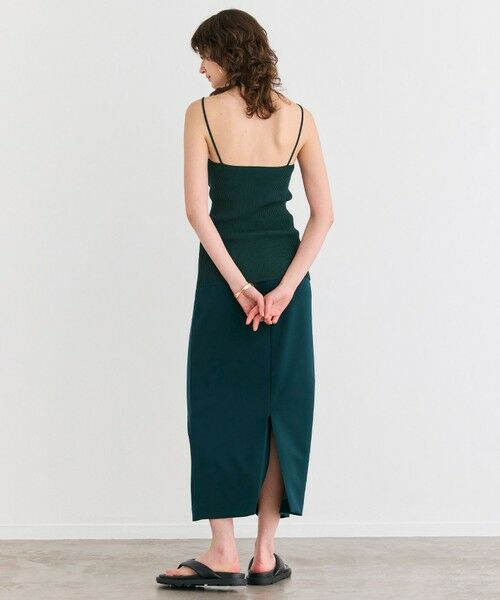 BEIGE, / ベイジ, ミニ・ひざ丈スカート | 【洗える】ALTHEA / ダンボールジャージーハイウエストIラインスカート | 詳細10