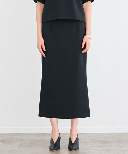 BEIGE,/ベイジ, 【洗える】ALTHEA / ダンボールジャージーハイウエストIラインスカート Black 4 BEIGE,/ベイジ, 【洗える】ALTHEA / ダンボールジャージーハイウエストIラインスカート Black 4