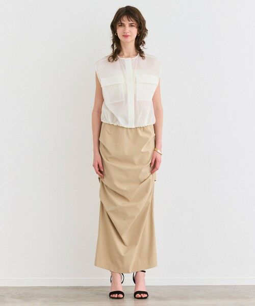 BEIGE, / ベイジ, シャツ・ブラウス | 【洗える】LANTANA / ビックポケットノースリーブブルゾン | 詳細3