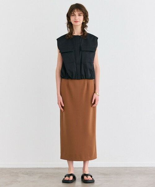 BEIGE, / ベイジ, シャツ・ブラウス | 【洗える】LANTANA / ビックポケットノースリーブブルゾン | 詳細6