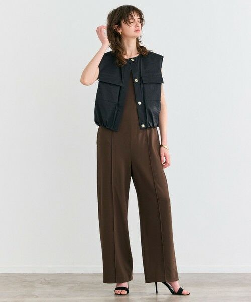 BEIGE, / ベイジ, シャツ・ブラウス | 【洗える】LANTANA / ビックポケットノースリーブブルゾン | 詳細7