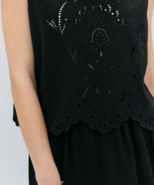 BEIGE, / ベイジ, シャツ・ブラウス | 【洗える】GALLERIA / コットンエンブロイダリーノースリーブブラウス | 詳細7