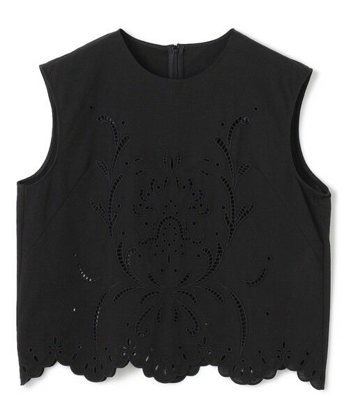 BEIGE, / ベイジ, シャツ・ブラウス | 【洗える】GALLERIA / コットンエンブロイダリーノースリーブブラウス | 詳細8