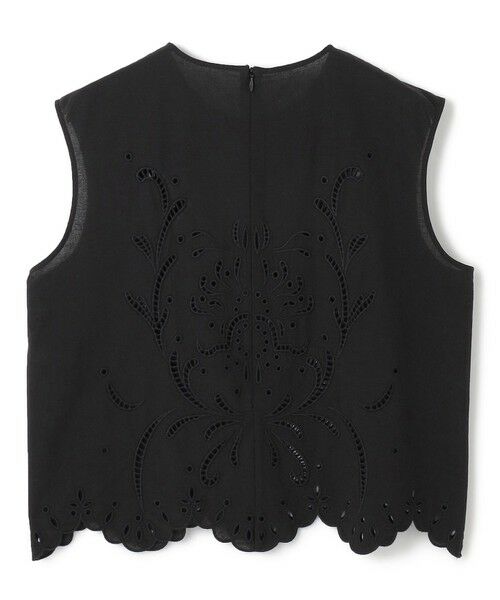 BEIGE, / ベイジ, シャツ・ブラウス | 【洗える】GALLERIA / コットンエンブロイダリーノースリーブブラウス | 詳細9