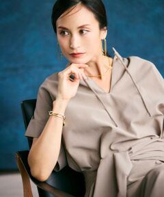 BEIGE, / ベイジ, シャツ・ブラウス | 【洗える/接触冷感/速乾/UVケア対応】BATEAU / Vネックバックギャザーハーフスリーブブラウス