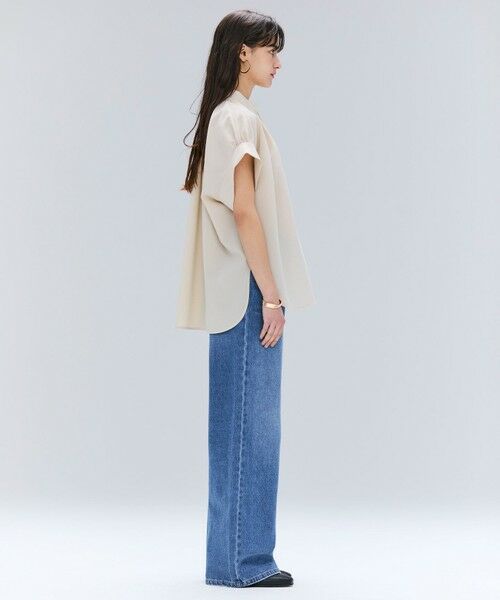 BEIGE, / ベイジ, シャツ・ブラウス | 【洗える/接触冷感/速乾/UVケア対応】BATEAU / Vネックバックギャザーハーフスリーブブラウス | 詳細2