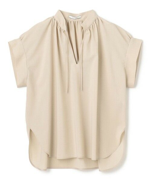 BEIGE, / ベイジ, シャツ・ブラウス | 【洗える/接触冷感/速乾/UVケア対応】BATEAU / Vネックバックギャザーハーフスリーブブラウス | 詳細3