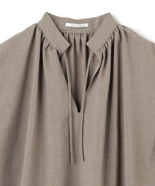 BEIGE, / ベイジ, シャツ・ブラウス | 【洗える/接触冷感/速乾/UVケア対応】BATEAU / Vネックバックギャザーハーフスリーブブラウス | 詳細9