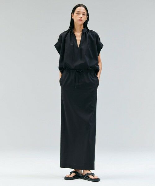 BEIGE, / ベイジ, シャツ・ブラウス | 【洗える/接触冷感/速乾/UVケア対応】BATEAU / Vネックバックギャザーハーフスリーブブラウス | 詳細17