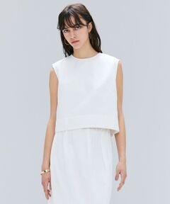 BEIGE, / ベイジ, シャツ・ブラウス | 【洗える・Oggi ８月号掲載】NAVIGLIO / ショート丈ノースリーブデニムブラウス