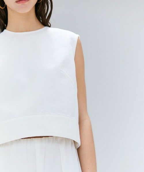 BEIGE, / ベイジ, シャツ・ブラウス | 【洗える・Oggi ８月号掲載】NAVIGLIO / ショート丈ノースリーブデニムブラウス | 詳細1