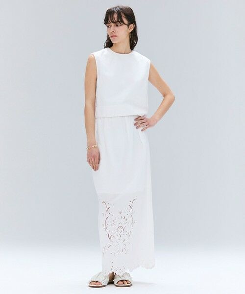 BEIGE, / ベイジ, シャツ・ブラウス | 【洗える・Oggi ８月号掲載】NAVIGLIO / ショート丈ノースリーブデニムブラウス | 詳細3