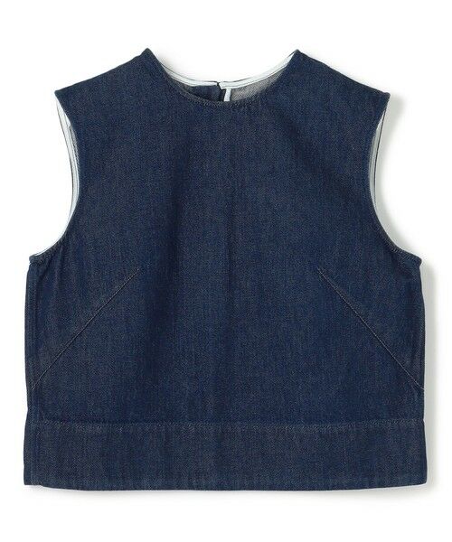 BEIGE, / ベイジ, シャツ・ブラウス | 【洗える・Oggi ８月号掲載】NAVIGLIO / ショート丈ノースリーブデニムブラウス | 詳細8