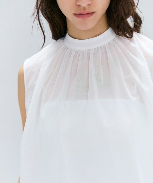 BEIGE, / ベイジ, シャツ・ブラウス | 【洗える】BAC / コットンバックボウタイノースリーブブラウス | 詳細2