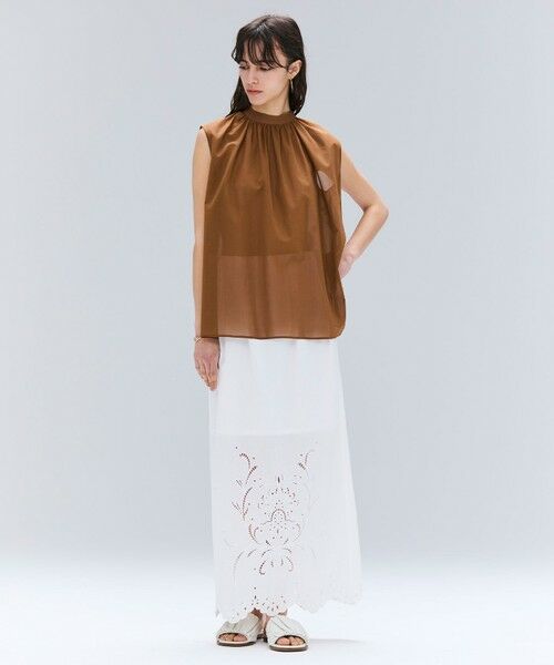 BEIGE, / ベイジ, シャツ・ブラウス | 【洗える】BAC / コットンバックボウタイノースリーブブラウス | 詳細9