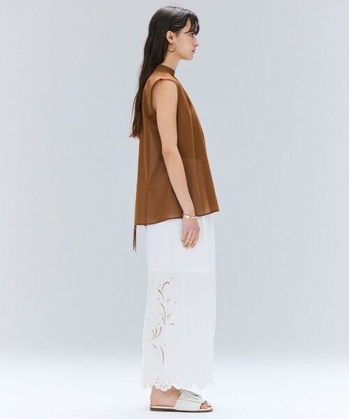 BEIGE, / ベイジ, シャツ・ブラウス | 【洗える】BAC / コットンバックボウタイノースリーブブラウス | 詳細10