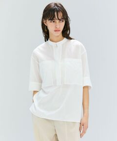 BEIGE, / ベイジ, シャツ・ブラウス | 【洗える・Oggi 10月号掲載】BAC / コットンビックポケットスタンドカラーシャツ