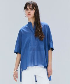 BEIGE, / ベイジ, シャツ・ブラウス | 【洗える・Oggi 10月号掲載】BAC / コットンビックポケットスタンドカラーシャツ