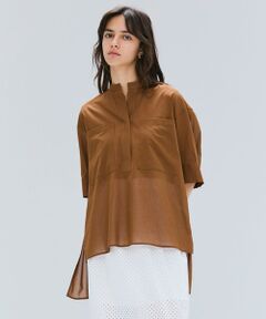 BEIGE, / ベイジ, シャツ・ブラウス | 【洗える・Oggi 10月号掲載】BAC / コットンビックポケットスタンドカラーシャツ