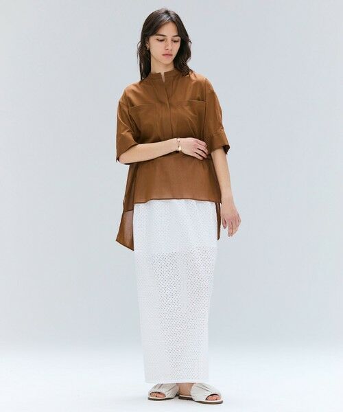 BEIGE, / ベイジ, シャツ・ブラウス | 【洗える・Oggi 10月号掲載】BAC / コットンビックポケットスタンドカラーシャツ | 詳細7