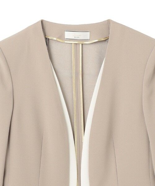 BEIGE, / ベイジ, ノーカラージャケット | 【洗える・L-size】CINDY / ダブルカラージャケット | 詳細6