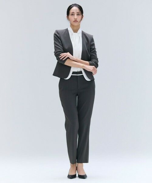 BEIGE, / ベイジ, ノーカラージャケット | 【洗える・L-size】CINDY / ダブルカラージャケット | 詳細13