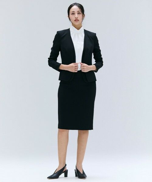 BEIGE, / ベイジ, ノーカラージャケット | 【洗える・L-size】CINDY / ダブルカラージャケット | 詳細22